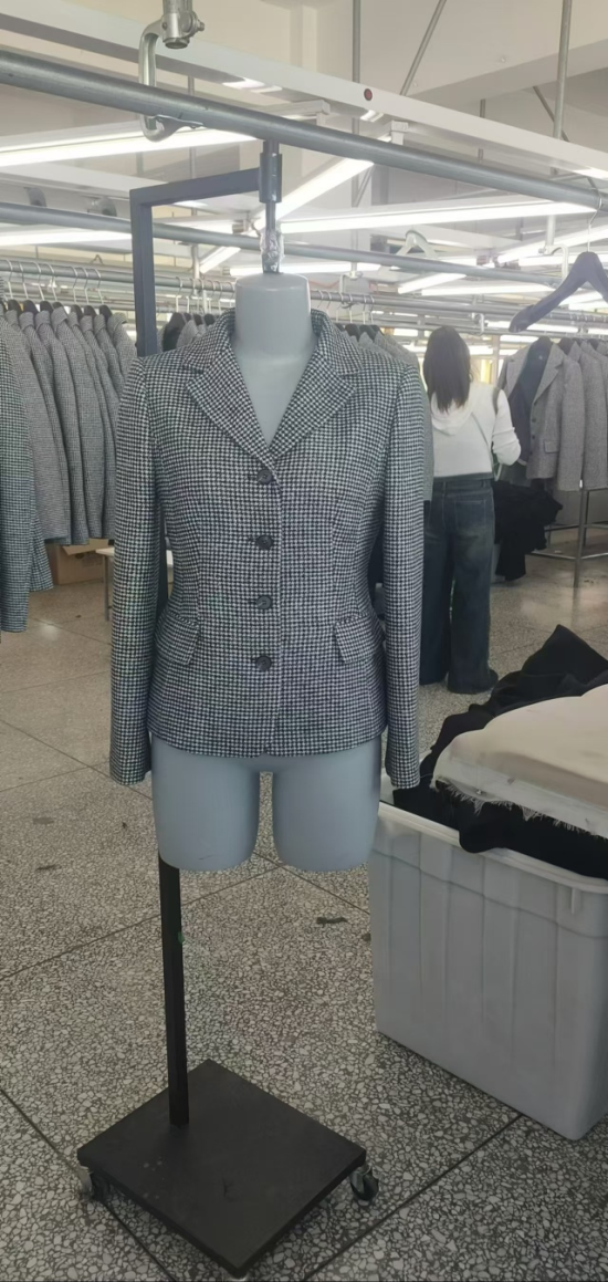 Tweed jacket on form
