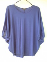 White cowl neck knit top