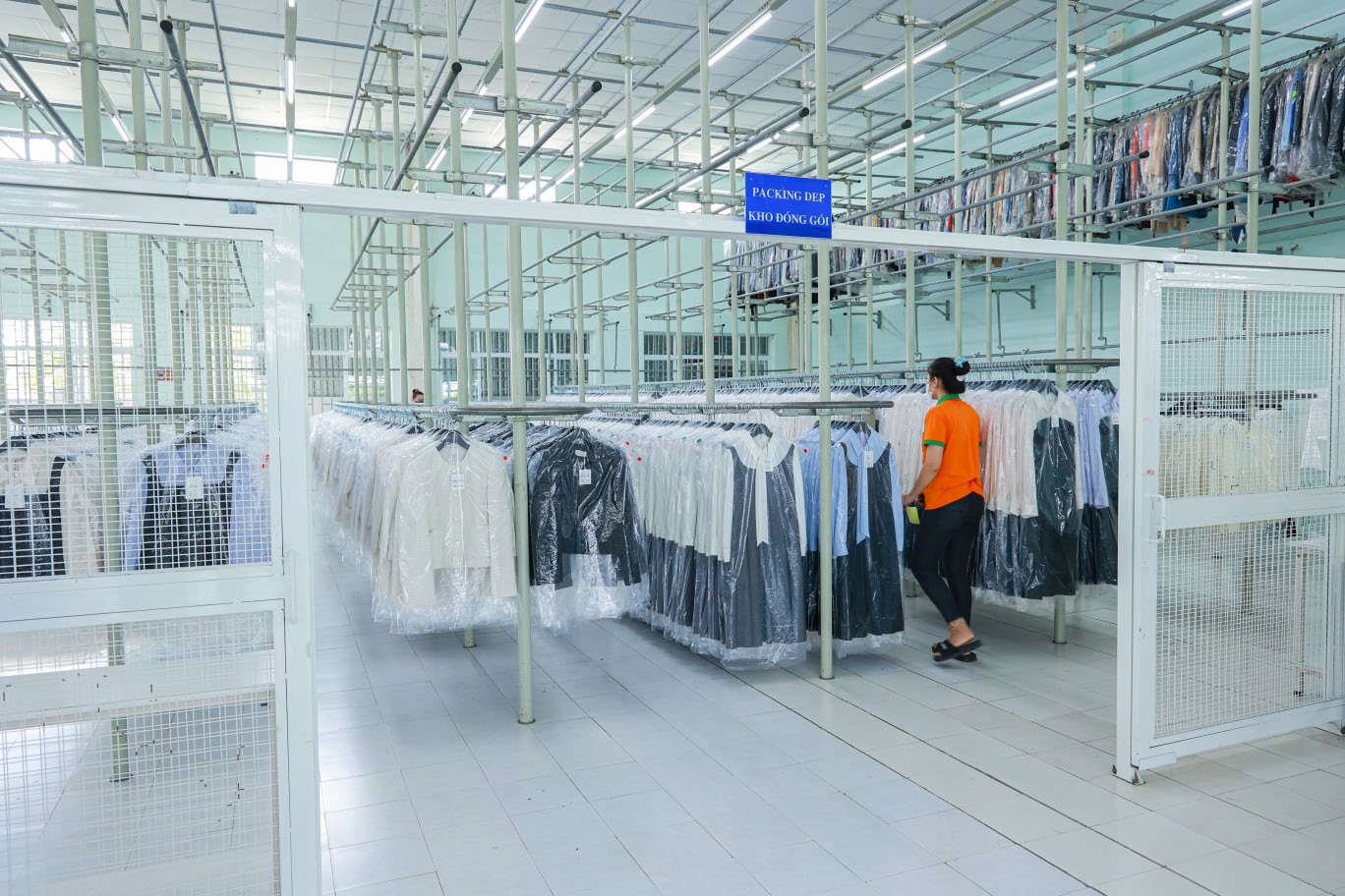 Finished garment storage in Vietnam